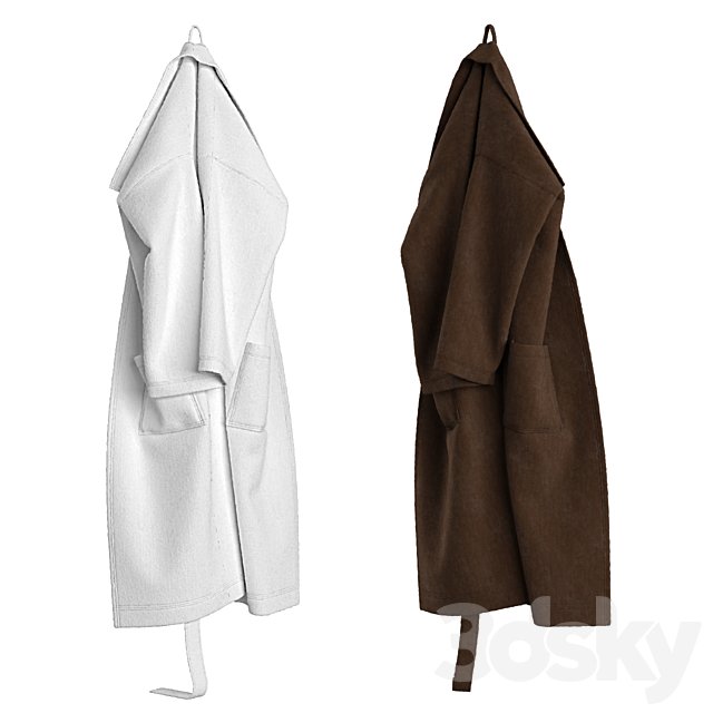 Coat on the hook / Bathrobe on hook