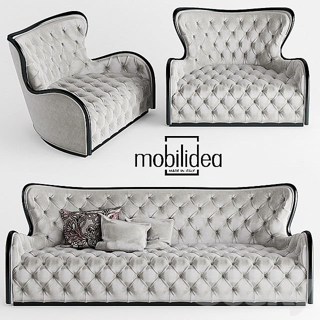 Sofa and chair mobilidea MARGOT DIVANO