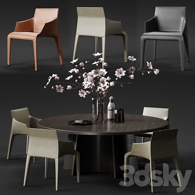 POLIFORM SEATTLE Armchair & KENSINGTON Table