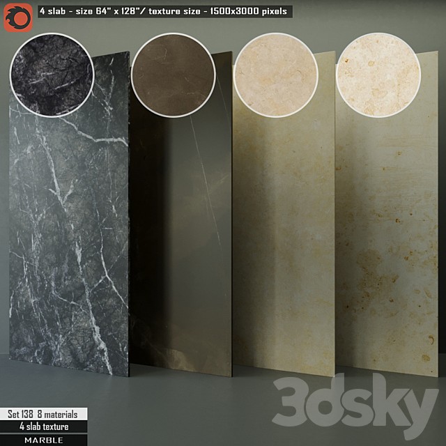 Marble Slab Set 138