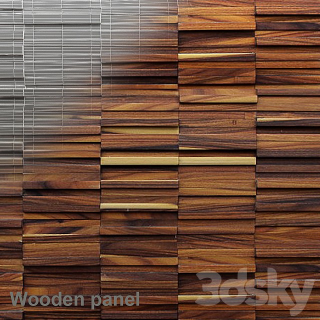 wooden planks panel