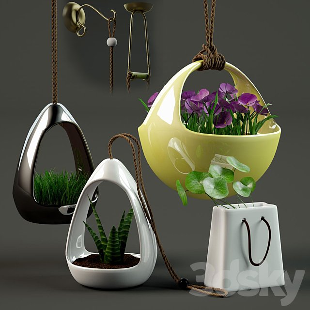 3 pots