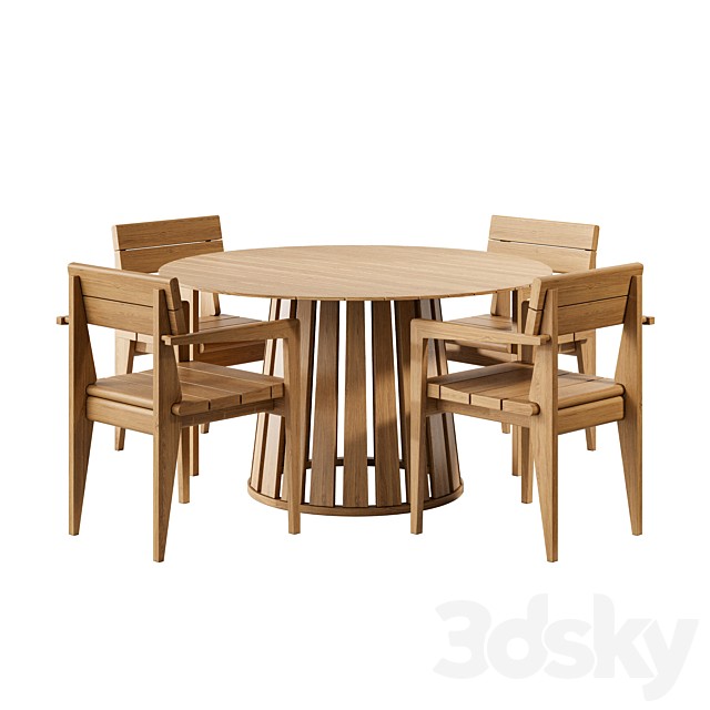 Table Velizy and chair IZAG