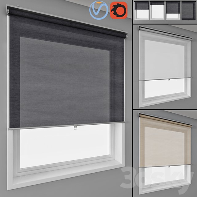 Roller blinds IKEA and window
