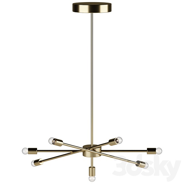 Cadza brass pendant lamp