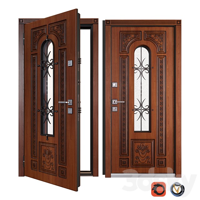 Entrance metal door Lacio