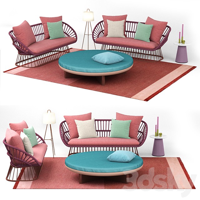 kettal cala 3 place sofa