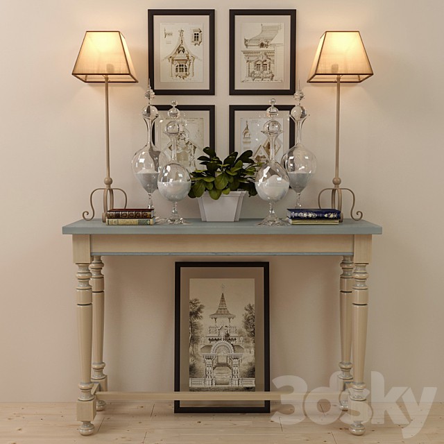 Console Veranda with décor