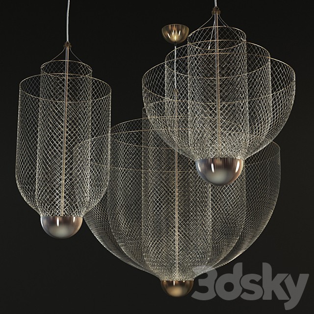 Moooi Meshmatics Chandeliers By Rick Tegelaar