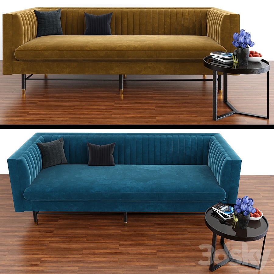 Chealsea Sofa With Aula Table And Parquet