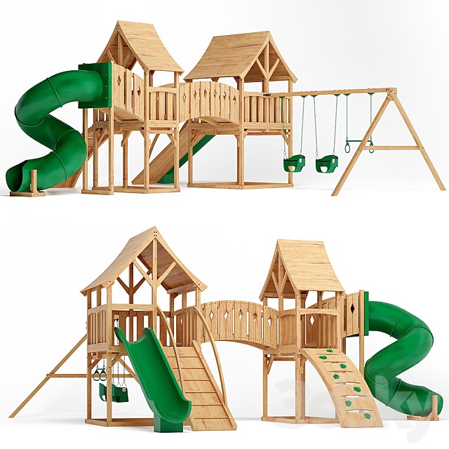 Majestic Double Swing Set