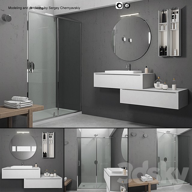 Bathroom furniture set Arcom e.Ly 5