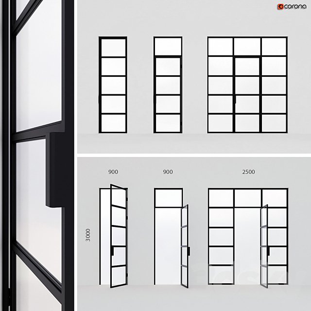 Metal doors in Loft style