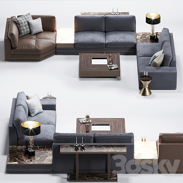 Sofa SONEN W 574 Giuseppe Iasparra from Longhi
