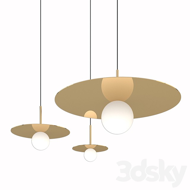 Pablo designs 12 inch rose gold bola pendant