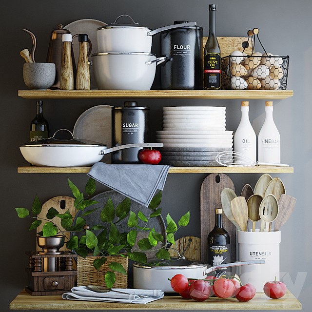 Decorative set for kitchen