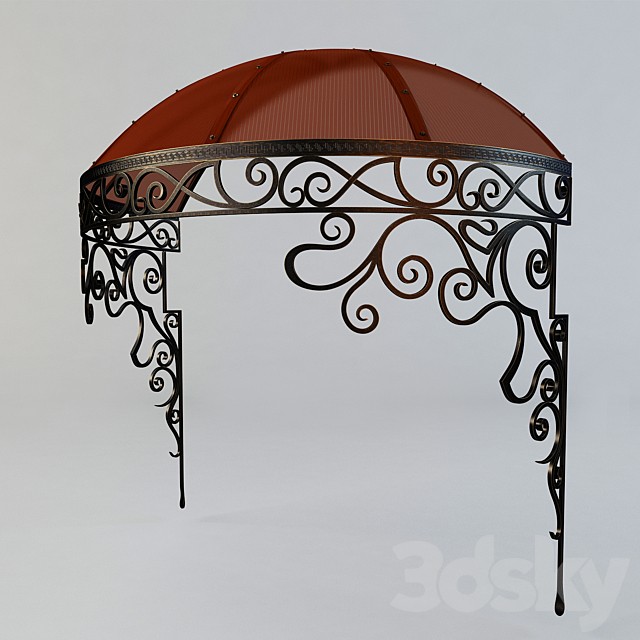 Forged round visor