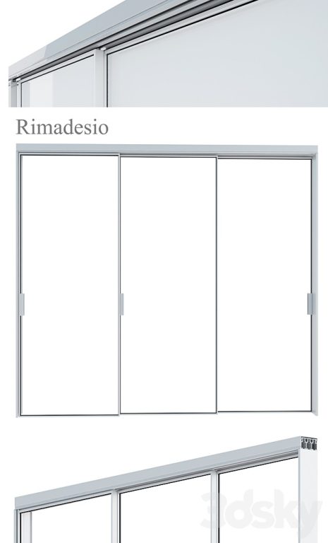 Rimadesio Velaria Sliding Doors, storage system  for living areas