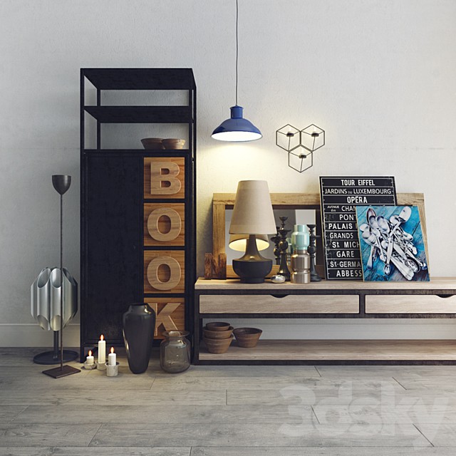 Decorative set. Loft style
