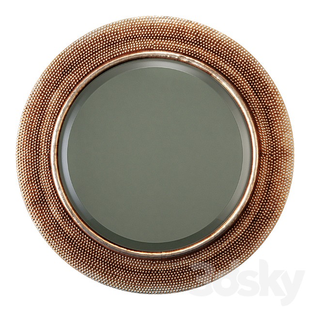 Howard Elliott collection yukon champagne silver mirror