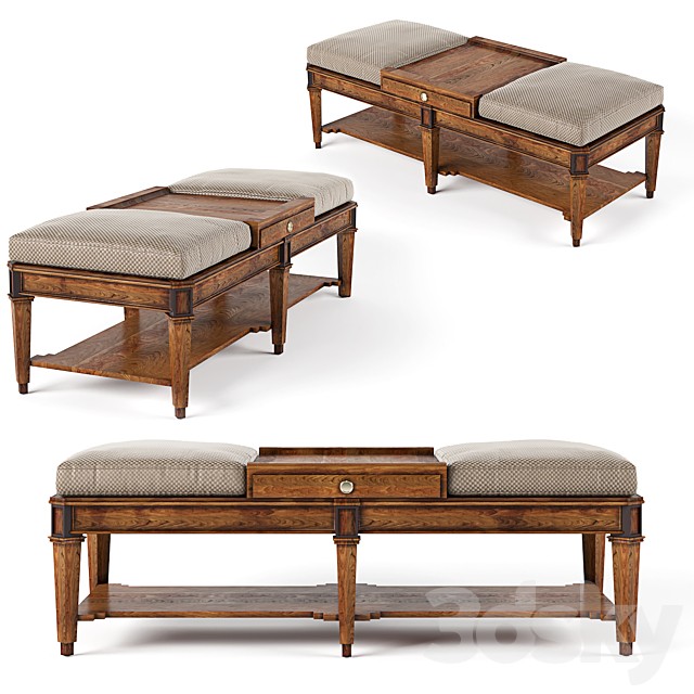 Sherrill Occasional Living Room Ottoman Cocktail Table
