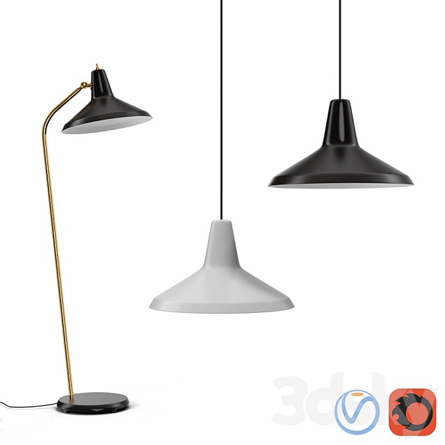 Gubi lampadaire G10 floor and ceiling lamps