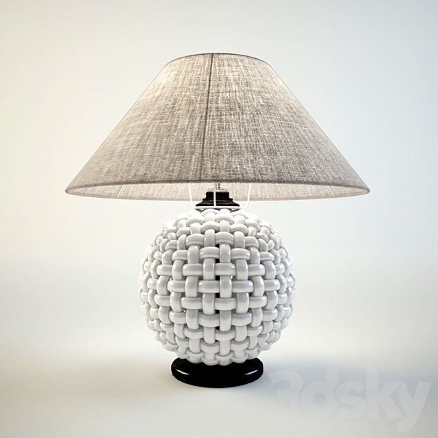 Design lamp "Wicker" (braided)