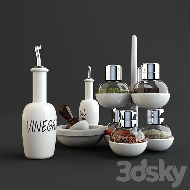 spices and accesories for kitchen