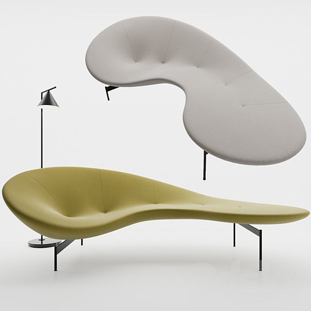 Sofa Eda Mame by B&B Italia + Captain Flint by FLOS