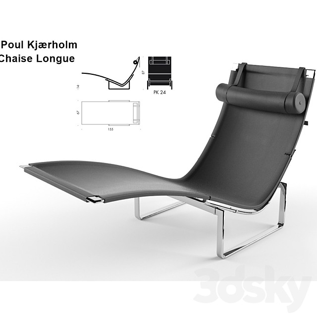 Chaise Longue -  Poul Kjærholm