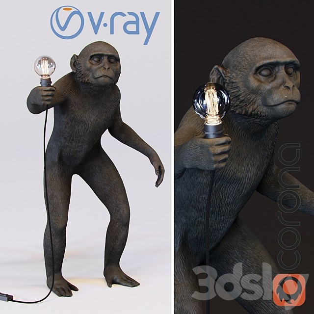 The Monkey Lamp  Standing Version