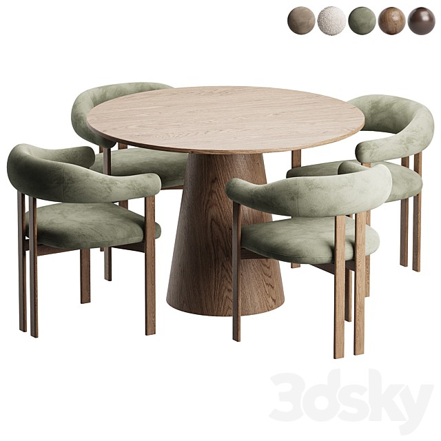 Cattelan Italia Chair and Laurie Kitchen Table