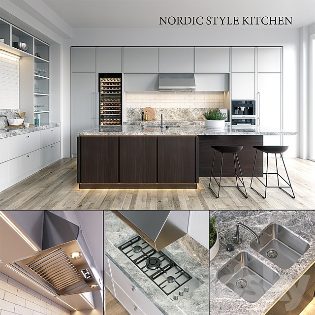 Kitchen NOLTE Carisma (vray GGX, corona PBR)