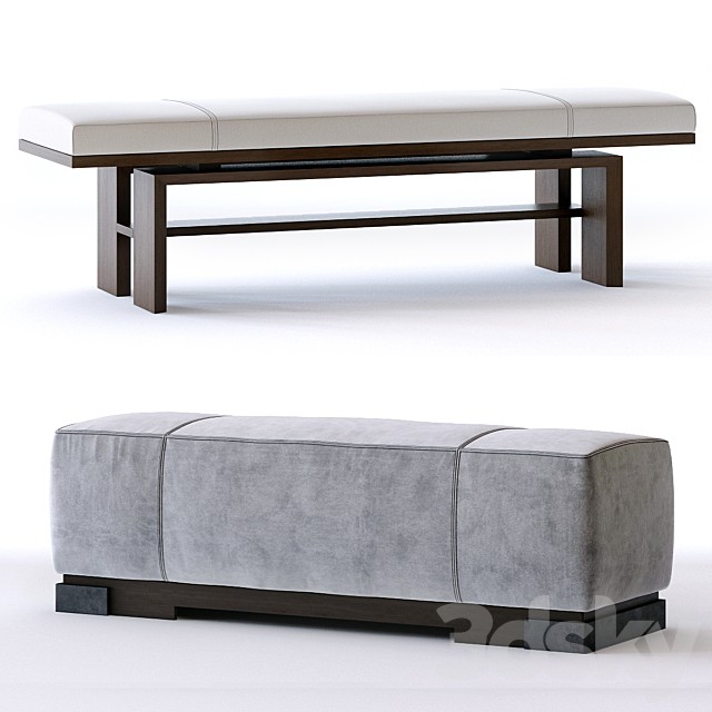 Baker Press bench and Star ottoman