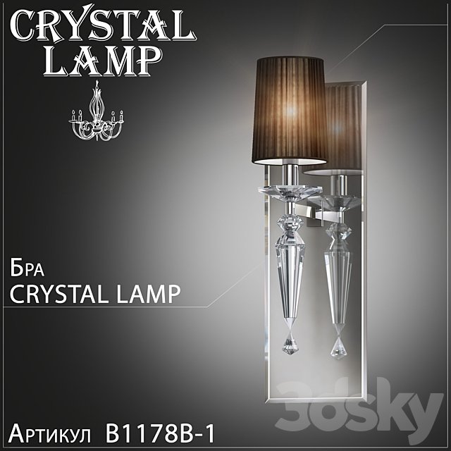 Sconces Crystal Lamp Falcetto B1178B-1