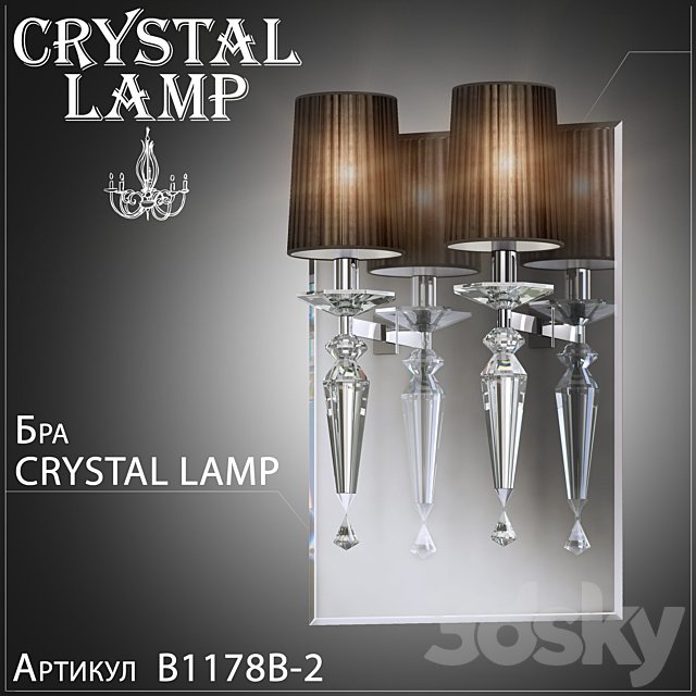 Sconces Crystal Lamp Falcetto B1178B-2