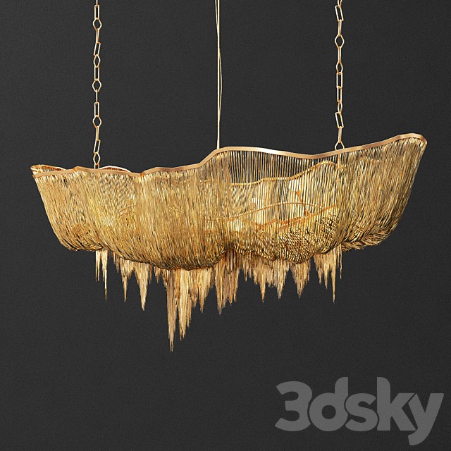 Terzani Atlantis Gold Chandelier