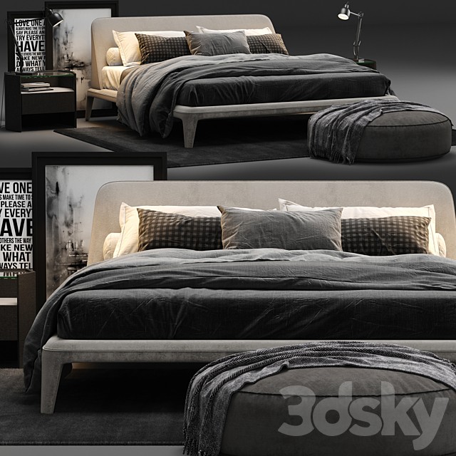 Poliform Kelly Imbottito Bed
