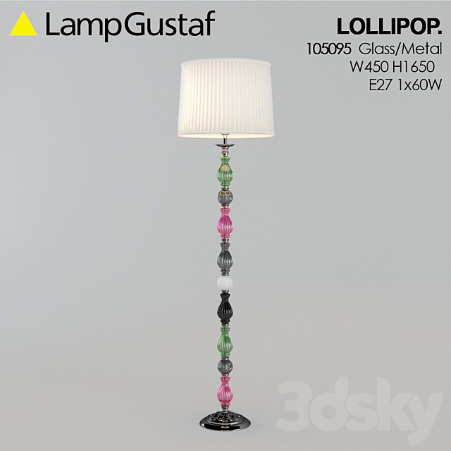 Floor lamp LAMPGUSTAF LOLLIPOP