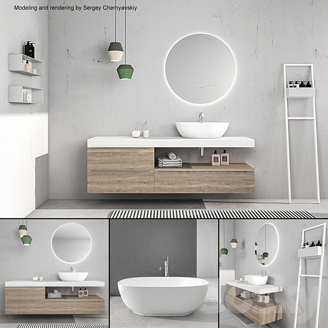 Bathroom furniture set Arcom e.Ly 4