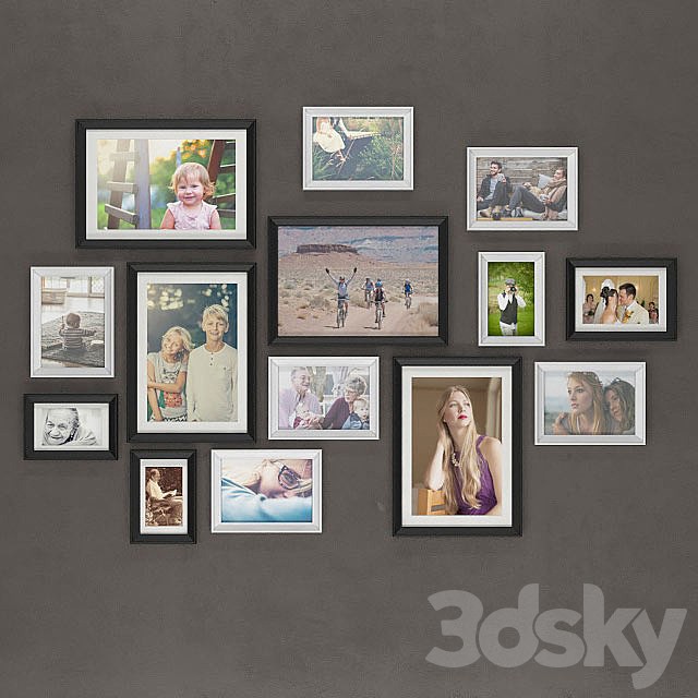 Set of frames IKEA KNOPPENG (OL Family photos)