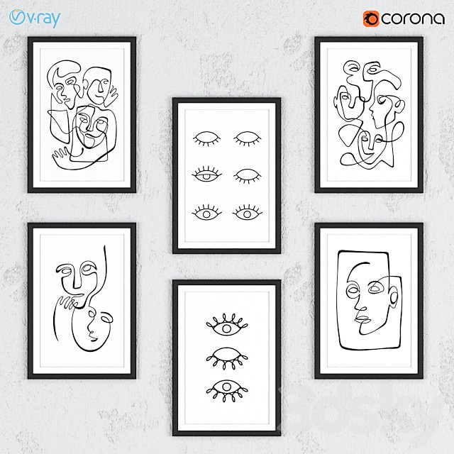 Abstract portraits.