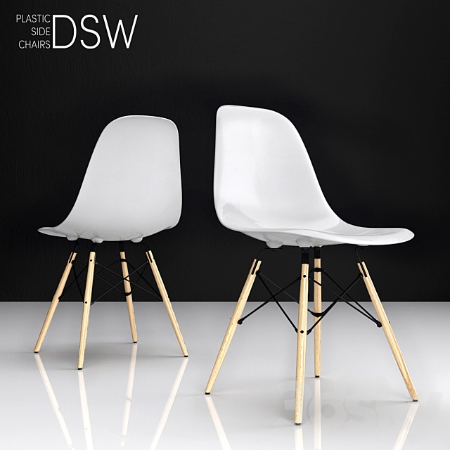 Eames DSW plastic side chair