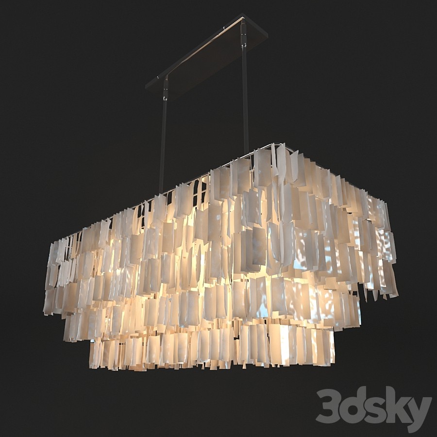 hanging Capiz Chandelier