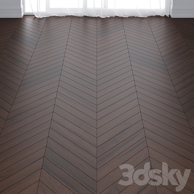 Ebony Oak Wood Parquet Floor in 3 types