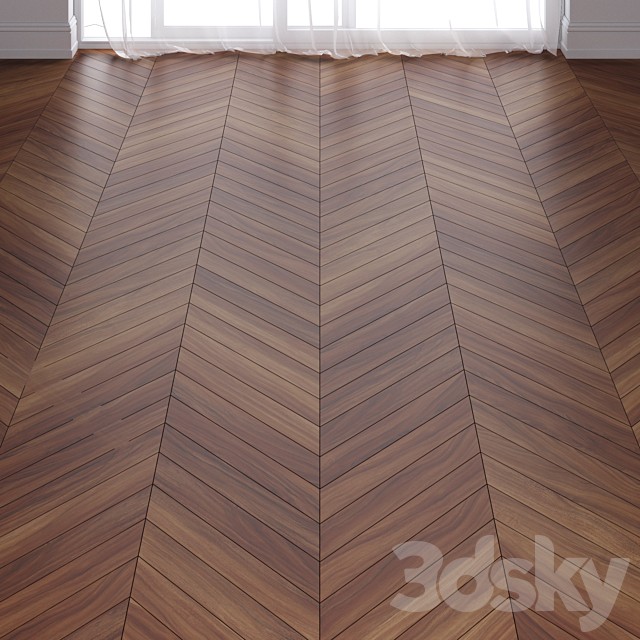 Brown Teak Wood Parquet Floor in 3 types