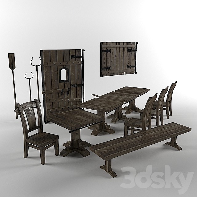 Furniture in old Russian style