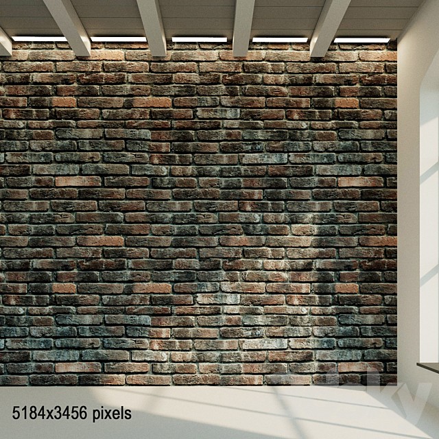 Brick wall. Old brick. 37