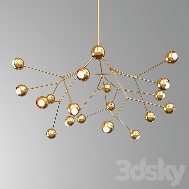 Boom Brass Chandelier