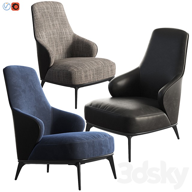 Minotti Leslie Bergere Armchair